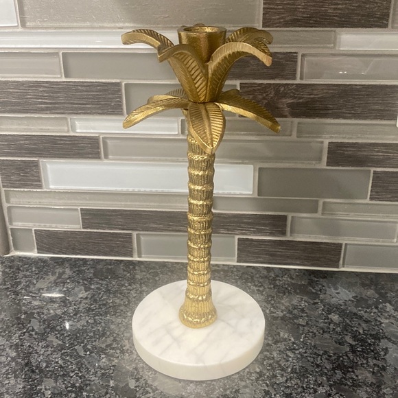 Palm Tree Candle Holder / Decor